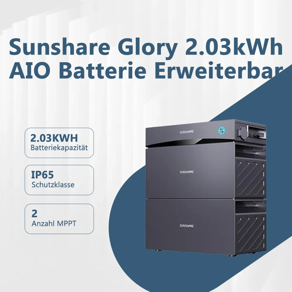[SUN-KIT-GL2] Sunshare Glory 2.03kWh AIO Batterie Erweiterbar (Hauptakku mit Hybrid Mikro-Wechselrichter)