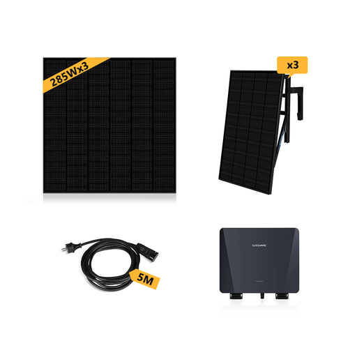 [0179036039P] SUNSHARE Beton Balkonkraftwerk 855W mit 5m AC Kabel & 855W Solarmodule