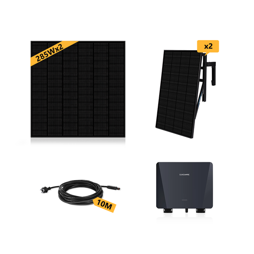 [0179036042P] SUNSHARE Beton Balkonkraftwerk 855W mit 10m AC Kabel & 570W Solarmodule