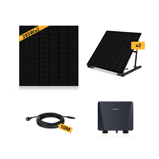 [0179036058P] SUNSHARE Garten Balkonkraftwerk 855W mit 10m AC Kabel & 570W Solarmodule