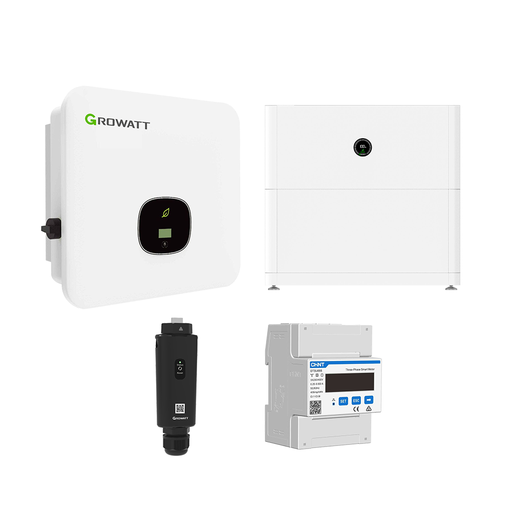 [0179002023P] Growatt Komplettset MOD 3KTL3-XH BP 3kw Hybridwechselrichter 3-phasig (2.0 Version) & APX 5.0P Solarspeicher 5kWh (mit P1)